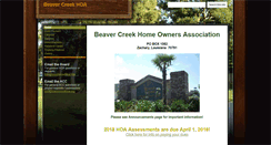 Desktop Screenshot of beavercreekhoa.org